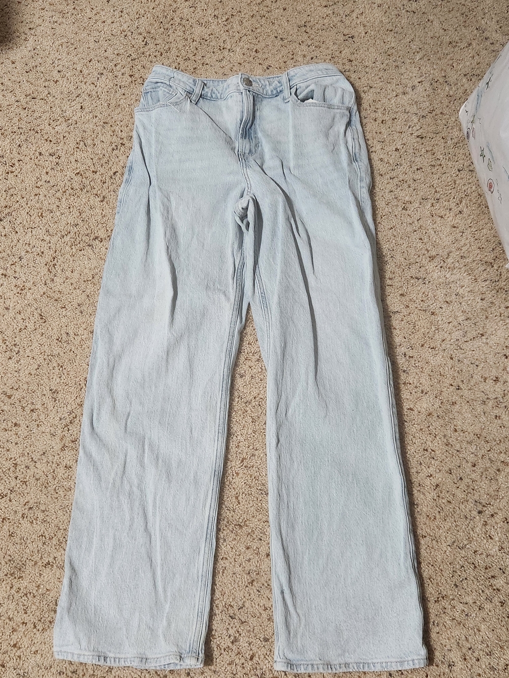 Hollister Ultra High-Rise Dad Jeans Vintage Stretch Light Wash NWOT 8R W29R